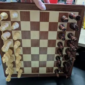Customer photo of one of our chess sets